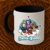 Scary Care Scare Bears Funny Halloween Horror Faces Custom Mug