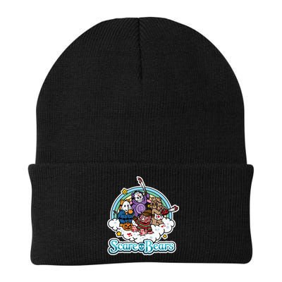 Scary Care Scare Bears Funny Halloween Horror Faces Custom Beanie
