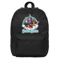 Scary Care Scare Bears Funny Halloween Horror Faces Custom 16 in Basic Backpack