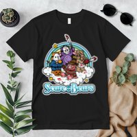 Scary Care Scare Bears Funny Halloween Horror Faces Custom Premium T-Shirt