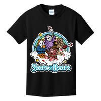 Scary Care Scare Bears Funny Halloween Horror Faces Custom Kids T-Shirt