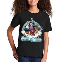 Scary Care Scare Bears Funny Halloween Horror Faces Custom Kids T-Shirt