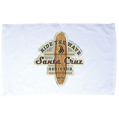 Santa Cruz Surfer Surfboard Vintage Microfiber Hand Towel