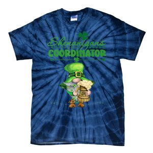 Shenanigans Coordinator St Patricks Day Green Gnomes Lovers Tie-Dye T-Shirt