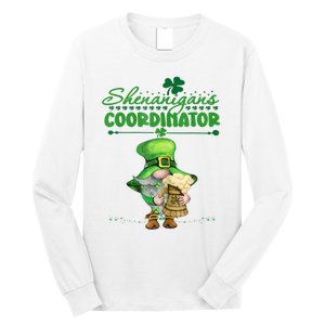 Shenanigans Coordinator St Patricks Day Green Gnomes Lovers Long Sleeve Shirt