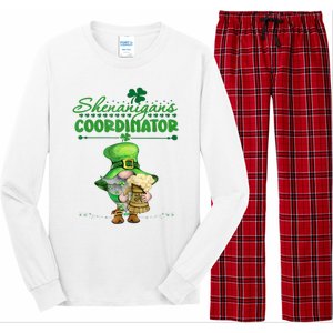 Shenanigans Coordinator St Patricks Day Green Gnomes Lovers Long Sleeve Pajama Set