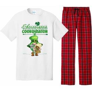 Shenanigans Coordinator St Patricks Day Green Gnomes Lovers Pajama Set