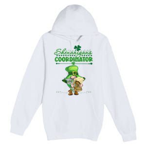 Shenanigans Coordinator St Patricks Day Green Gnomes Lovers Premium Pullover Hoodie