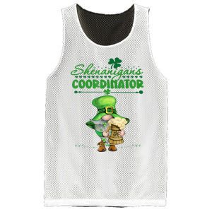 Shenanigans Coordinator St Patricks Day Green Gnomes Lovers Mesh Reversible Basketball Jersey Tank