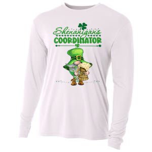 Shenanigans Coordinator St Patricks Day Green Gnomes Lovers Cooling Performance Long Sleeve Crew