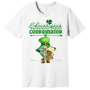 Shenanigans Coordinator St Patricks Day Green Gnomes Lovers Premium T-Shirt