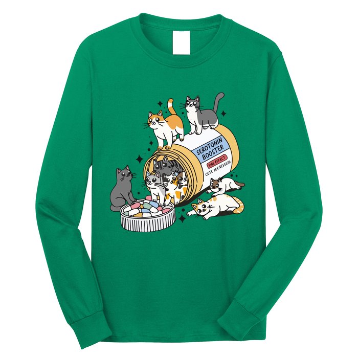 Serotonin Cats Long Sleeve Shirt