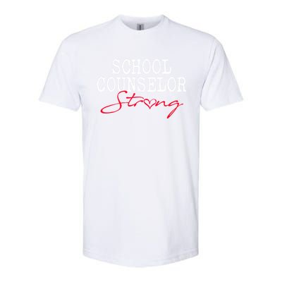 School Counselor Strong Cute Gift Counseling Teacher Gift Softstyle® CVC T-Shirt