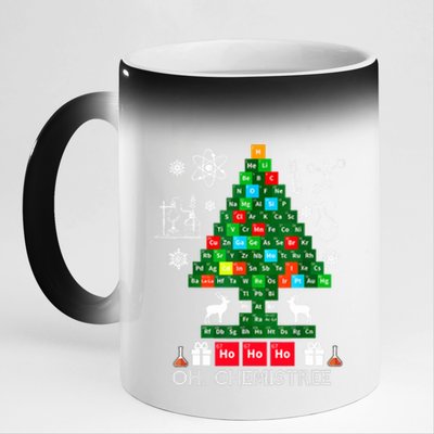 Science Christmas Shirt Oh Chemist Tree Chemistree 11oz Black Color Changing Mug