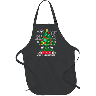 Science Christmas Shirt Oh Chemist Tree Chemistree Full-Length Apron With Pockets