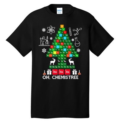 Science Christmas Shirt Oh Chemist Tree Chemistree Tall T-Shirt