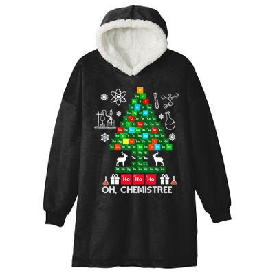 Science Christmas Shirt Oh Chemist Tree Chemistree Hooded Wearable Blanket