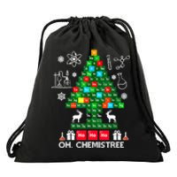 Science Christmas Shirt Oh Chemist Tree Chemistree Drawstring Bag