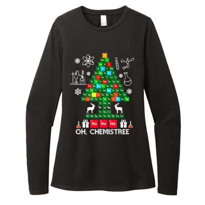 Science Christmas Shirt Oh Chemist Tree Chemistree Womens CVC Long Sleeve Shirt