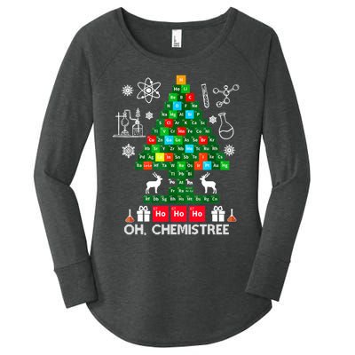 Science Christmas Shirt Oh Chemist Tree Chemistree Women's Perfect Tri Tunic Long Sleeve Shirt