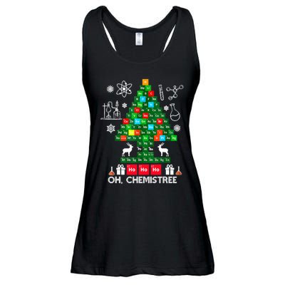 Science Christmas Shirt Oh Chemist Tree Chemistree Ladies Essential Flowy Tank