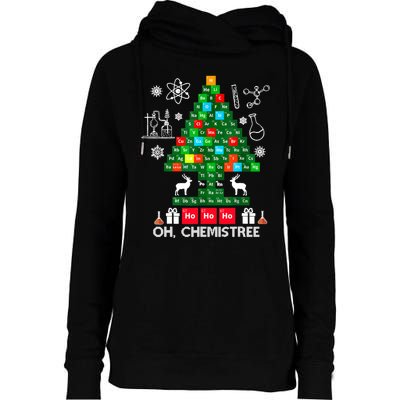 Science Christmas Shirt Oh Chemist Tree Chemistree Womens Funnel Neck Pullover Hood