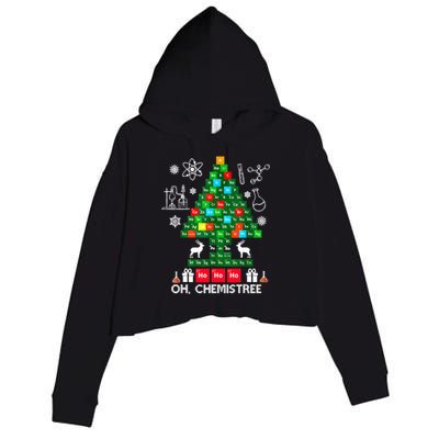 Science Christmas Shirt Oh Chemist Tree Chemistree Crop Fleece Hoodie