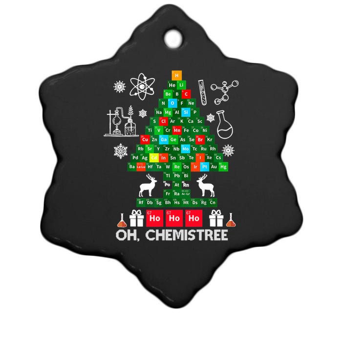 Science Christmas Shirt Oh Chemist Tree Chemistree Ceramic Star Ornament