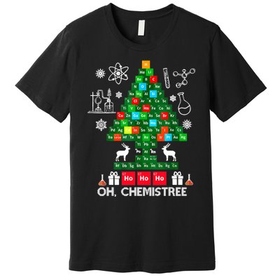 Science Christmas Shirt Oh Chemist Tree Chemistree Premium T-Shirt