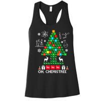 Science Christmas Shirt Oh Chemist Tree Chemistree Women's Racerback Tank