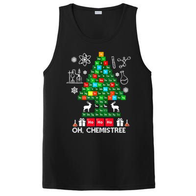 Science Christmas Shirt Oh Chemist Tree Chemistree PosiCharge Competitor Tank