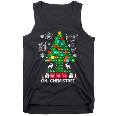 Science Christmas Shirt Oh Chemist Tree Chemistree Tank Top