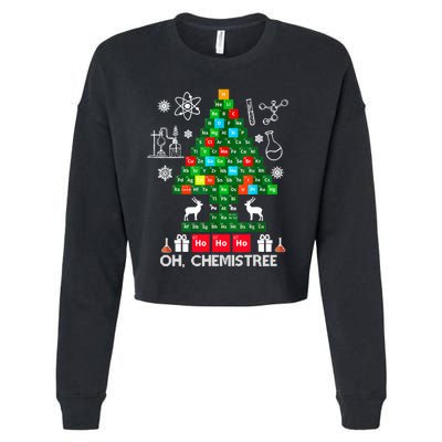 Science Christmas Shirt Oh Chemist Tree Chemistree Cropped Pullover Crew