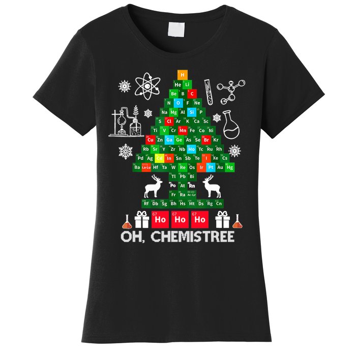 Science Christmas Shirt Oh Chemist Tree Chemistree Women's T-Shirt