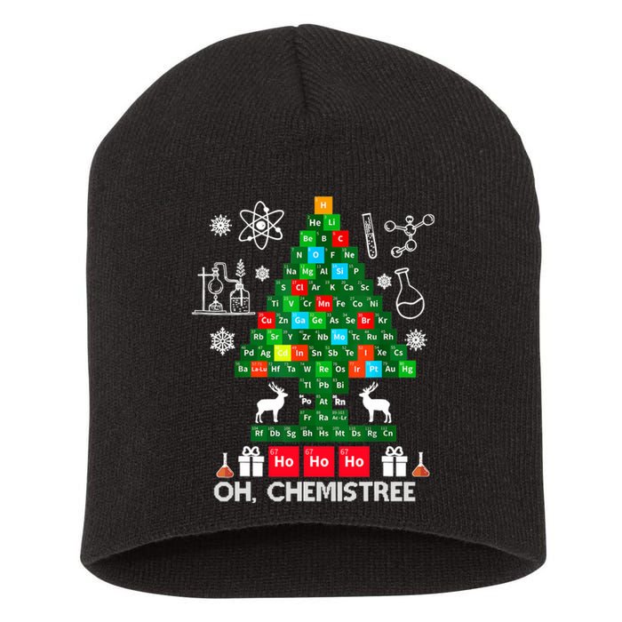 Science Christmas Shirt Oh Chemist Tree Chemistree Short Acrylic Beanie