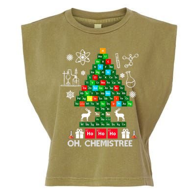 Science Christmas Shirt Oh Chemist Tree Chemistree Garment-Dyed Women's Muscle Tee