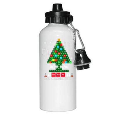 Science Christmas Shirt Oh Chemist Tree Chemistree Aluminum Water Bottle