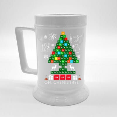 Science Christmas Shirt Oh Chemist Tree Chemistree Beer Stein