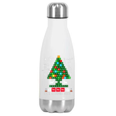 Science Christmas Shirt Oh Chemist Tree Chemistree Stainless Steel Insulated Water Bottle