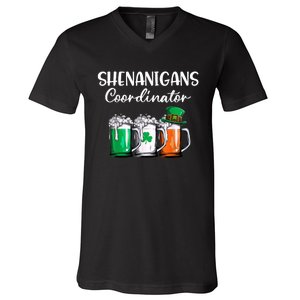 Shenanigans Coordinator St Patricks Day Green Gnomes Lovers V-Neck T-Shirt