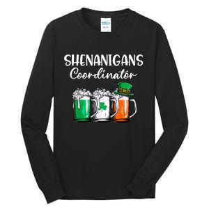 Shenanigans Coordinator St Patricks Day Green Gnomes Lovers Tall Long Sleeve T-Shirt