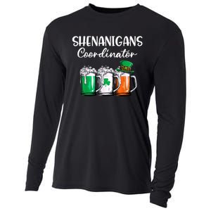 Shenanigans Coordinator St Patricks Day Green Gnomes Lovers Cooling Performance Long Sleeve Crew