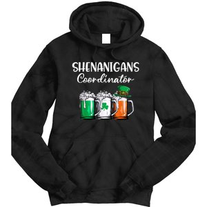 Shenanigans Coordinator St Patricks Day Green Gnomes Lovers Tie Dye Hoodie