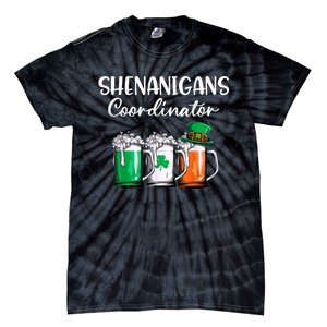 Shenanigans Coordinator St Patricks Day Green Gnomes Lovers Tie-Dye T-Shirt