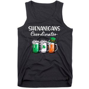 Shenanigans Coordinator St Patricks Day Green Gnomes Lovers Tank Top