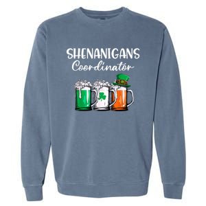 Shenanigans Coordinator St Patricks Day Green Gnomes Lovers Garment-Dyed Sweatshirt