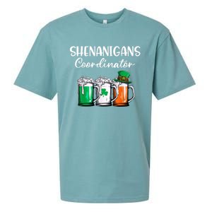 Shenanigans Coordinator St Patricks Day Green Gnomes Lovers Sueded Cloud Jersey T-Shirt