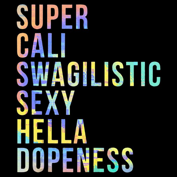 Super Cali Swagilistic Sexy Hella Dopeness Tie Dye 16 in Basic Backpack