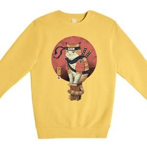 Shinobi Cat Premium Crewneck Sweatshirt