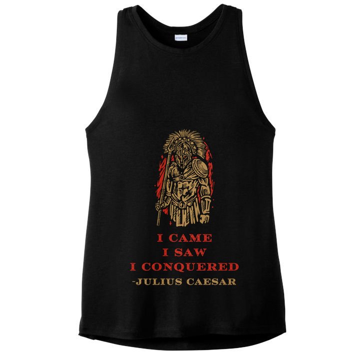 Stoicism Came Saw Conquered Julius Caesar Stoic Ladies PosiCharge Tri-Blend Wicking Tank
